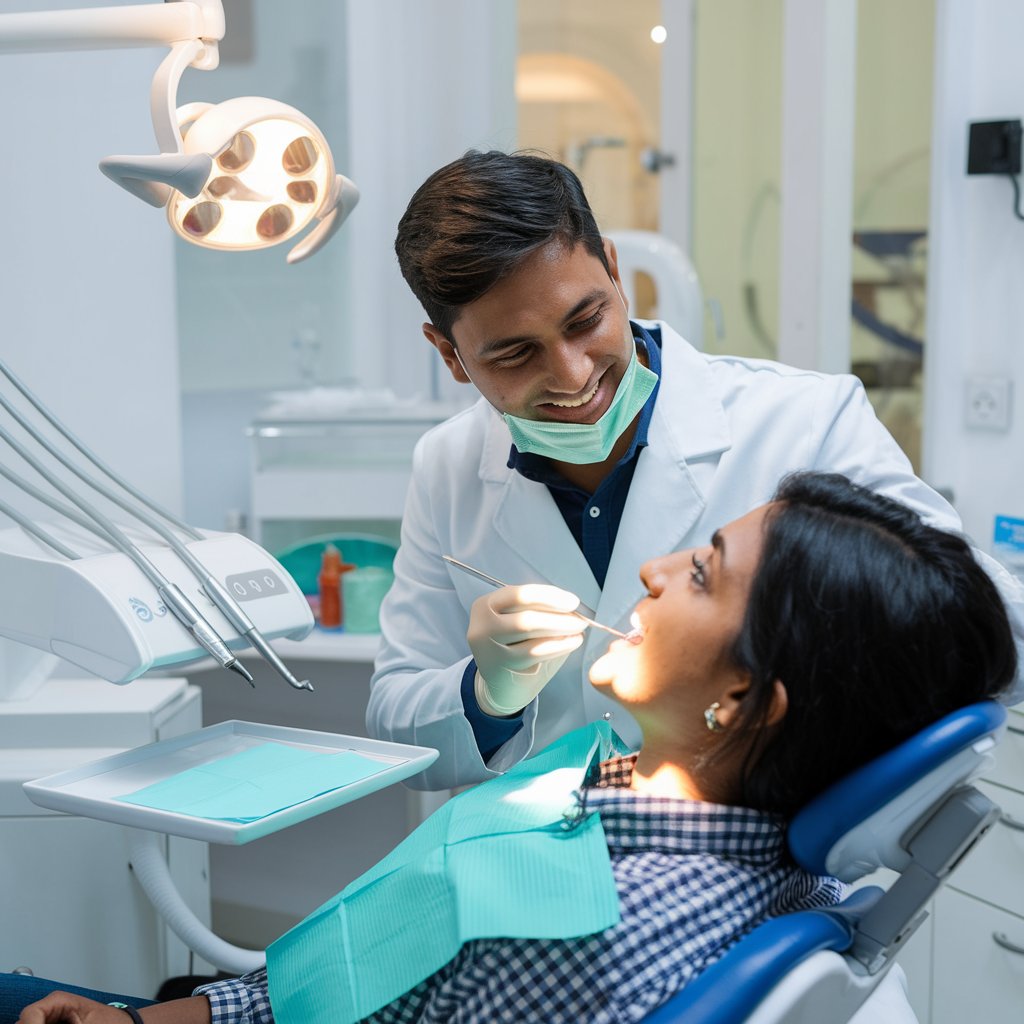Dentist Treating a patient